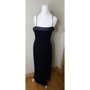 Vintage Y2K J.R. Nites Maxi Dress Women's Size 10 Blue Whimsigoth Fairy Goth